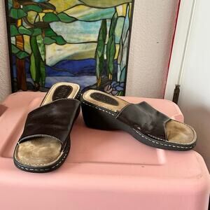 new twist brown platform sandals shoes